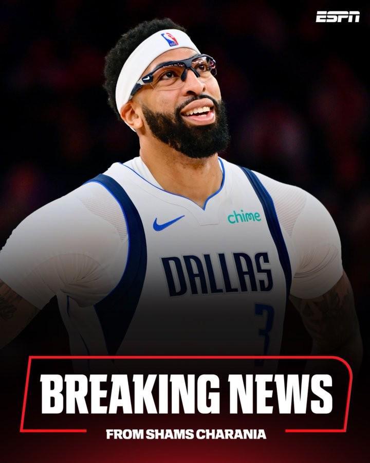 开云综合服务-Shams：独行侠将浓眉等4人交易至奇才，换来4名球员+5个选秀权